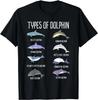 Types of Dolphin Tee Gift Unisex T-Shirt
