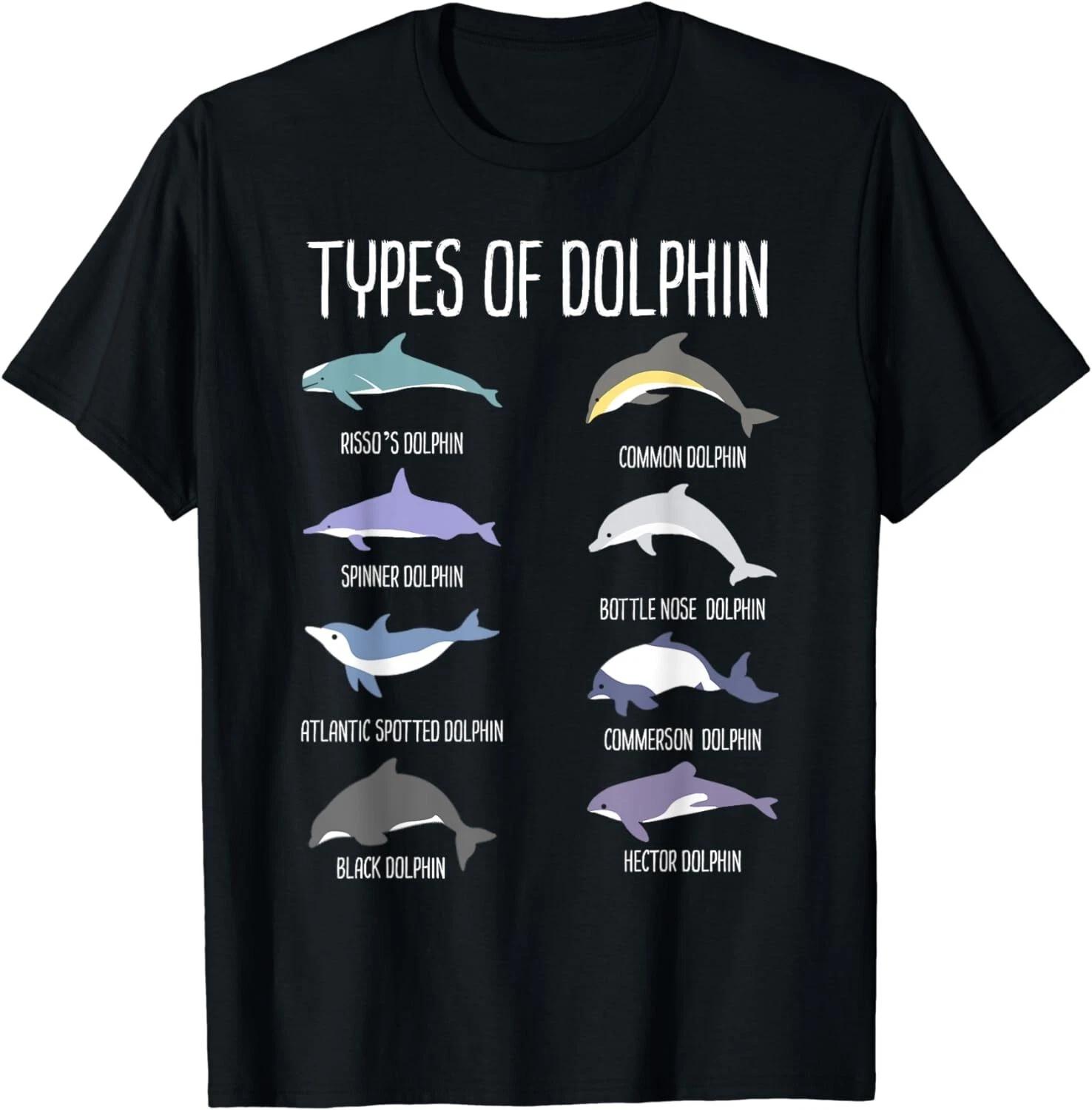 

Types of Dolphin Tee Gift Unisex T-Shirt L