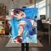 Pokémon Cartoon pattern Flannel Blanket, High quality Comfortable for All Seasons, Home Decor, Warmth and Comfort, Perfect for Gifts.