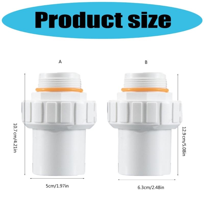 Sand Filter Pump Hose Adapter Water Hose Fitting Sand Tanks Straight Water Pipe With Threaded Joints Easy To Install