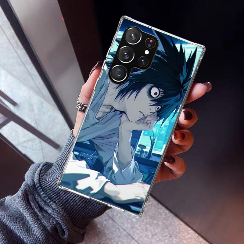 N-Note D-Death L Lawliet Phone Case For Samsung Galaxy S26 S25 Edge S24 S23 Ultra S22 Plus S21 S20 FE Soft TPU Back Cover Funda