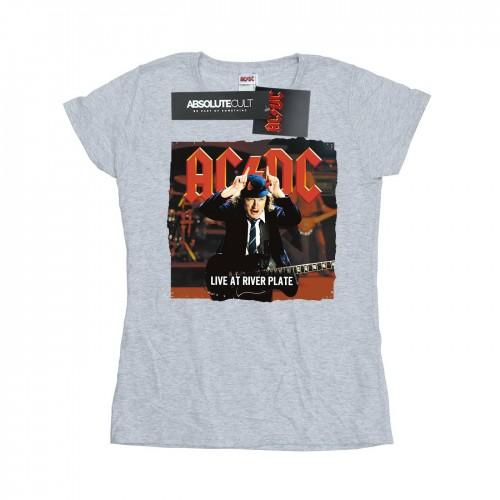 AC/DC Womens/Ladies Live At River Plate Columbia Records Cotton T-Shirt