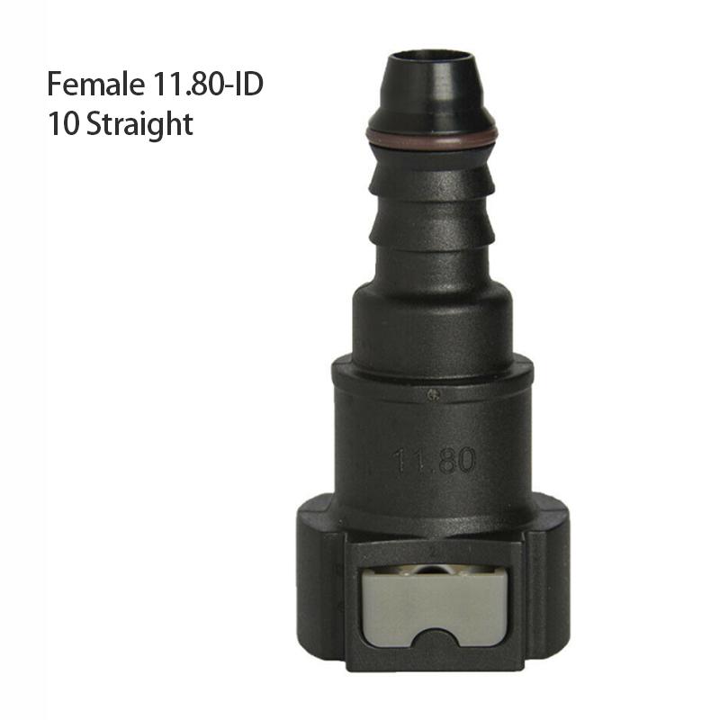 Auto drivstoffledningsslangekobling ID6 7,89 9,89 ID10 11,80 Nylon gummioljekobling Bil drivstoff hurtigkoblingsledningsslangedeler