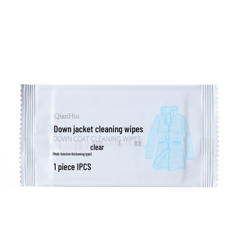 Portable No-Rinse Down Jacket Cleaning Wipes - Emergency Stain Remover, Leaves No Marks