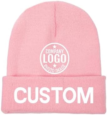 Custom Unisex Beanies with 3D Embroidery Personalized Logo Winter Hats-100% Acrylic Common Fabric