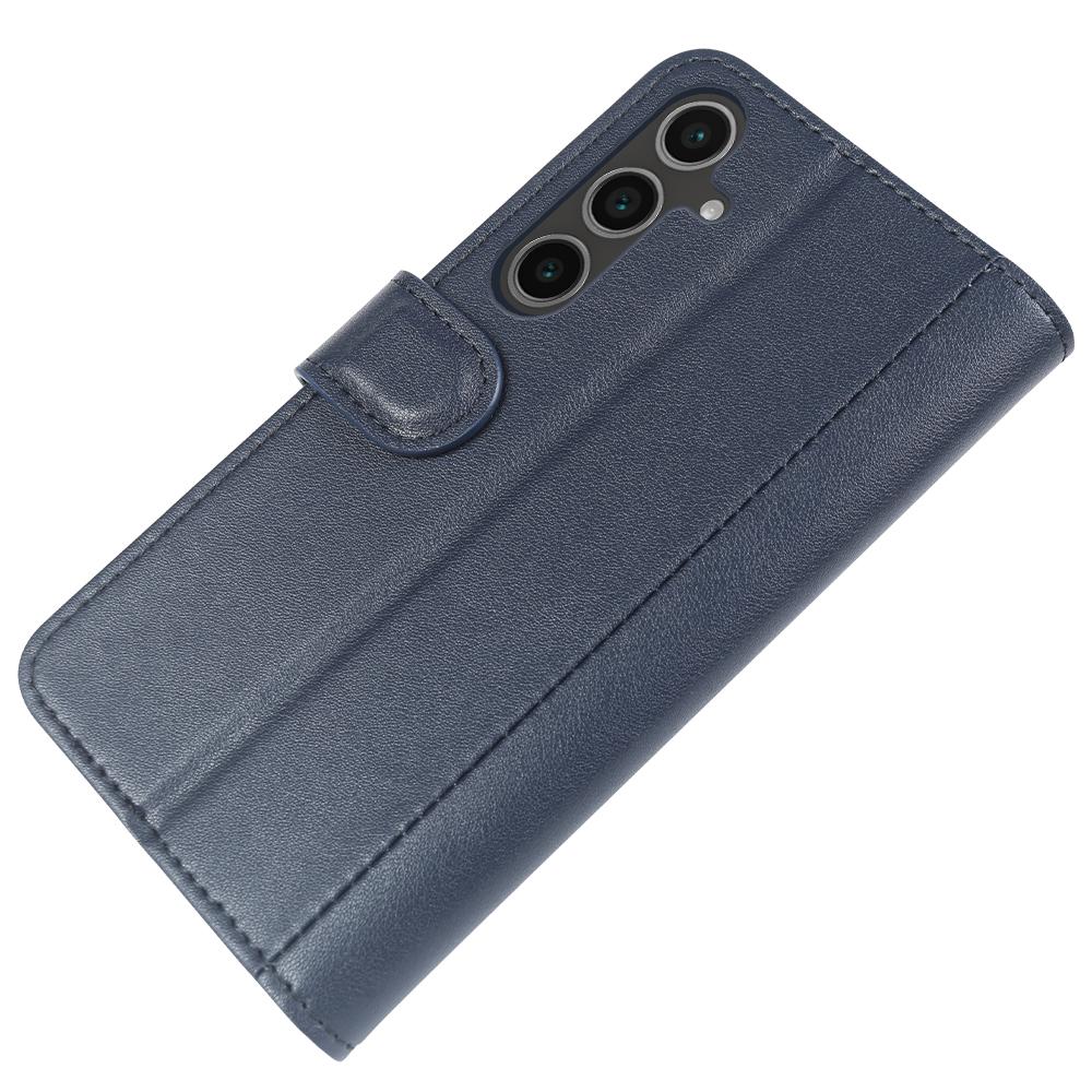 For Samsung Galaxy S24 FE Case Genuine Split Leather Phone Cover with Wallet Stand