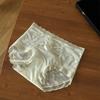 Underpants for Women Low Waisted Briefs with Black Fungus Edges Cute Simple Nylon Breathable Triangle Underwear Panties