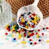 105Pcs Mixed Color DIY Jewelry Beads Multi-clolor Crystal Beads Flat Round Beads  Mobile Phone Chain