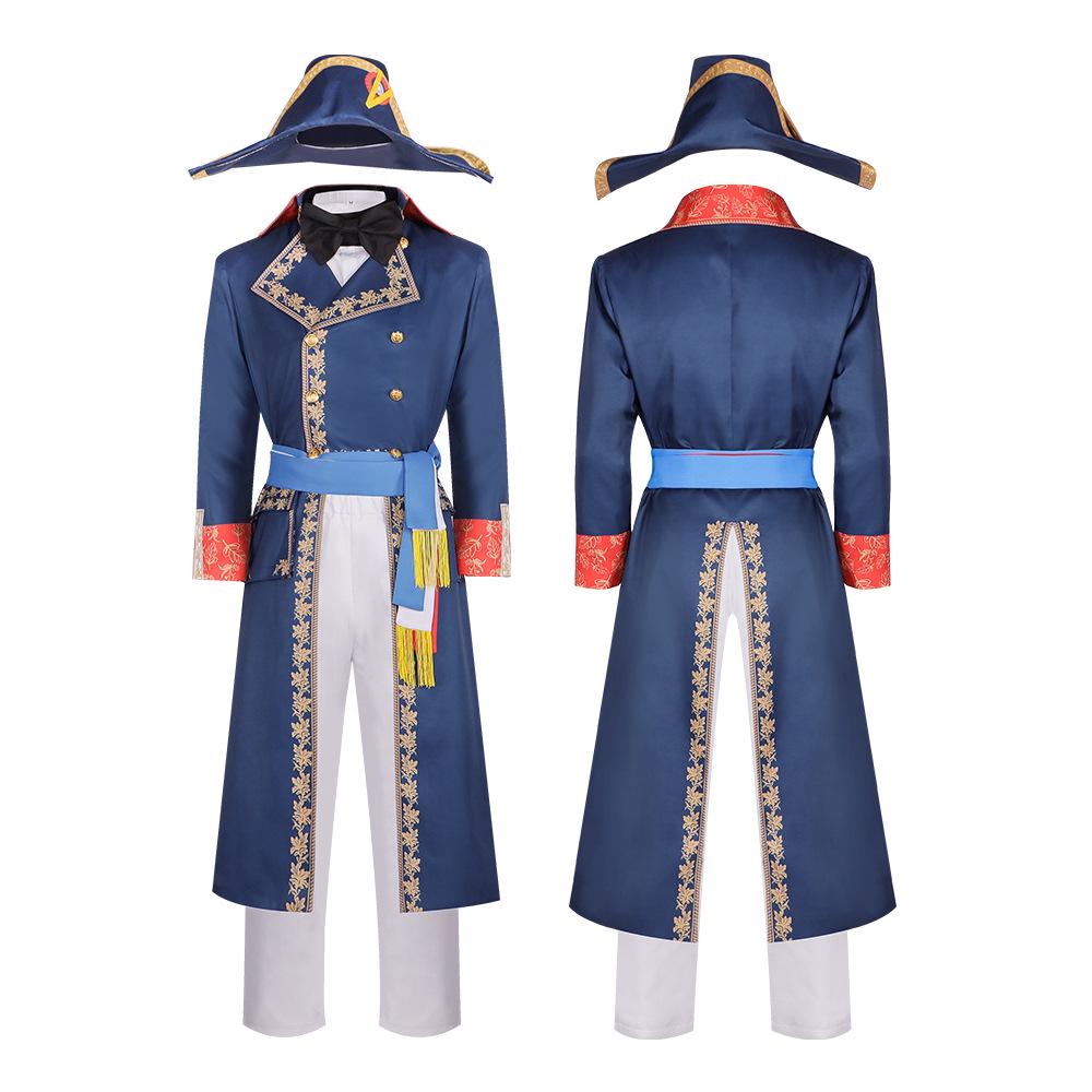 Medieval Knight Napoleon Costume for Halloween Cosplay M