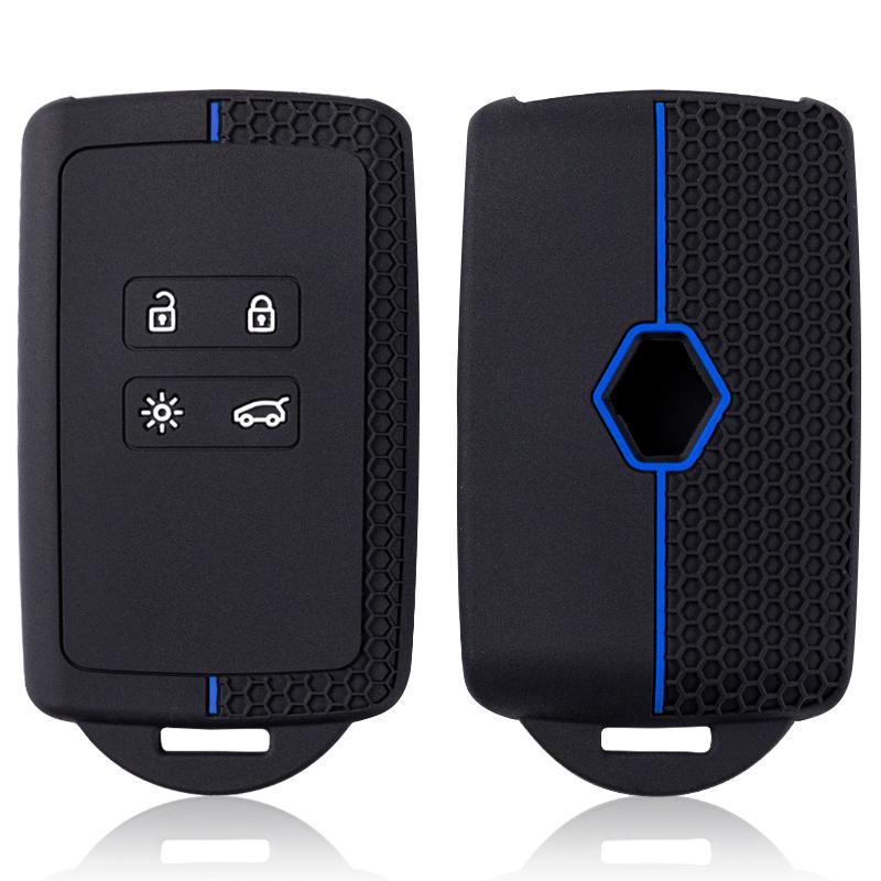 Silicone Car Key Case Cover For Renault Koleos Kadjar Clio Captur Megane Talisman Espace Zoe Scenic 4 Arkana Dacia Sandero