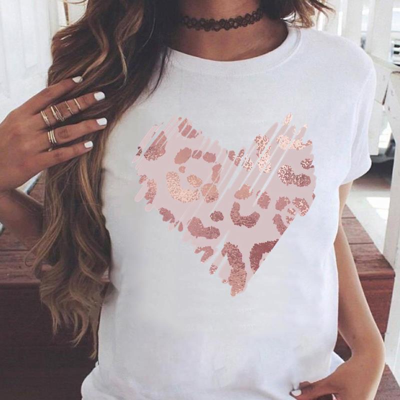 (Asian Size) Women's Top Print O-neck butterfly trend Short Sleeve T-shirts Fashion Female Casual T Clothing Graphic Tee
