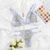 Weiblicher sexy Spitzen-BH, nahtlose Unterwäsche, Bralette, Dessous, ultradünner BH und Slip-Sets