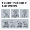 Baby Stroller Mosquito Net Breathable Mesh Lightweight Stroller Mosquito Protection Cover Foldable Universal Full Cover Stroller Netting with Elastic