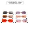 Retro Small Rectangle Sunglasses Women Sexy Retro Sun Glasses Brand Designer Vintage Metal Eyeglasses Eyewear Female