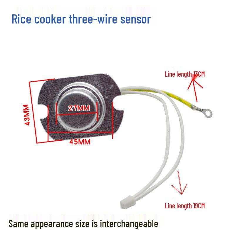 Universal Electric Rice Cooker with Cord Sensor and Magnetic Steel Temperature Limiter