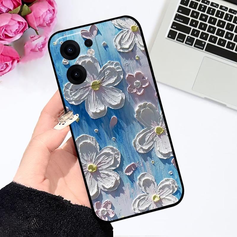 For Oppo Reno13 F Case Reno 13 F 4G 5G Color Painted Soft Silicone Phone Shells For OPPO Reno 13F Shockproof Bumper Fundas Cover
