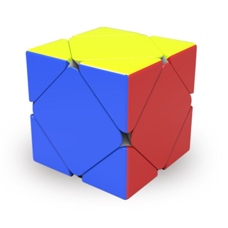 Kancharo Skewb Cube [Includes Pouch for Convenient Storage] (Sticker-Free, Skewb)