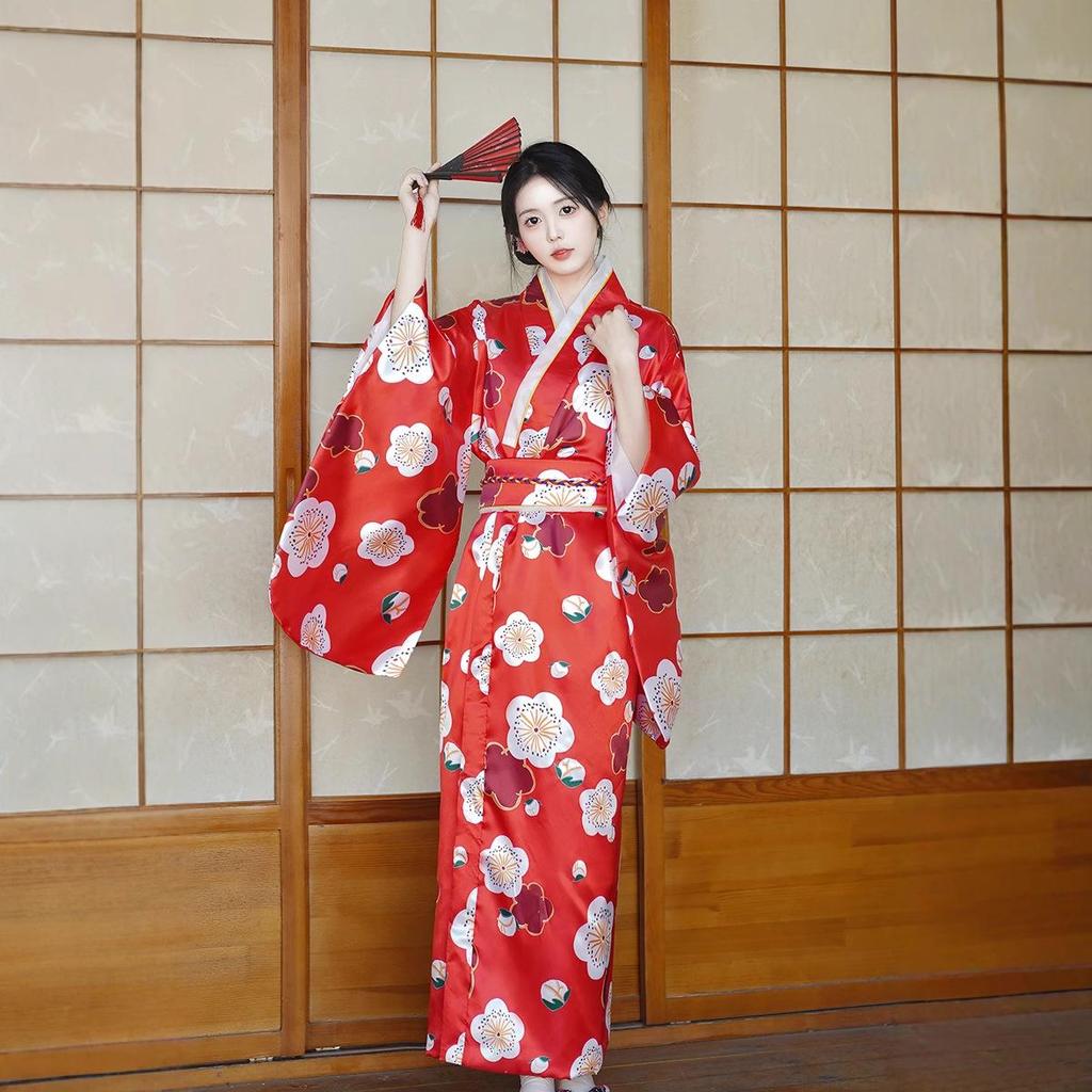 Accappatoio Kimono Primavera/Estate 2026 - Vestito da Sauna Principessa Giapponese con Fiocco Carino