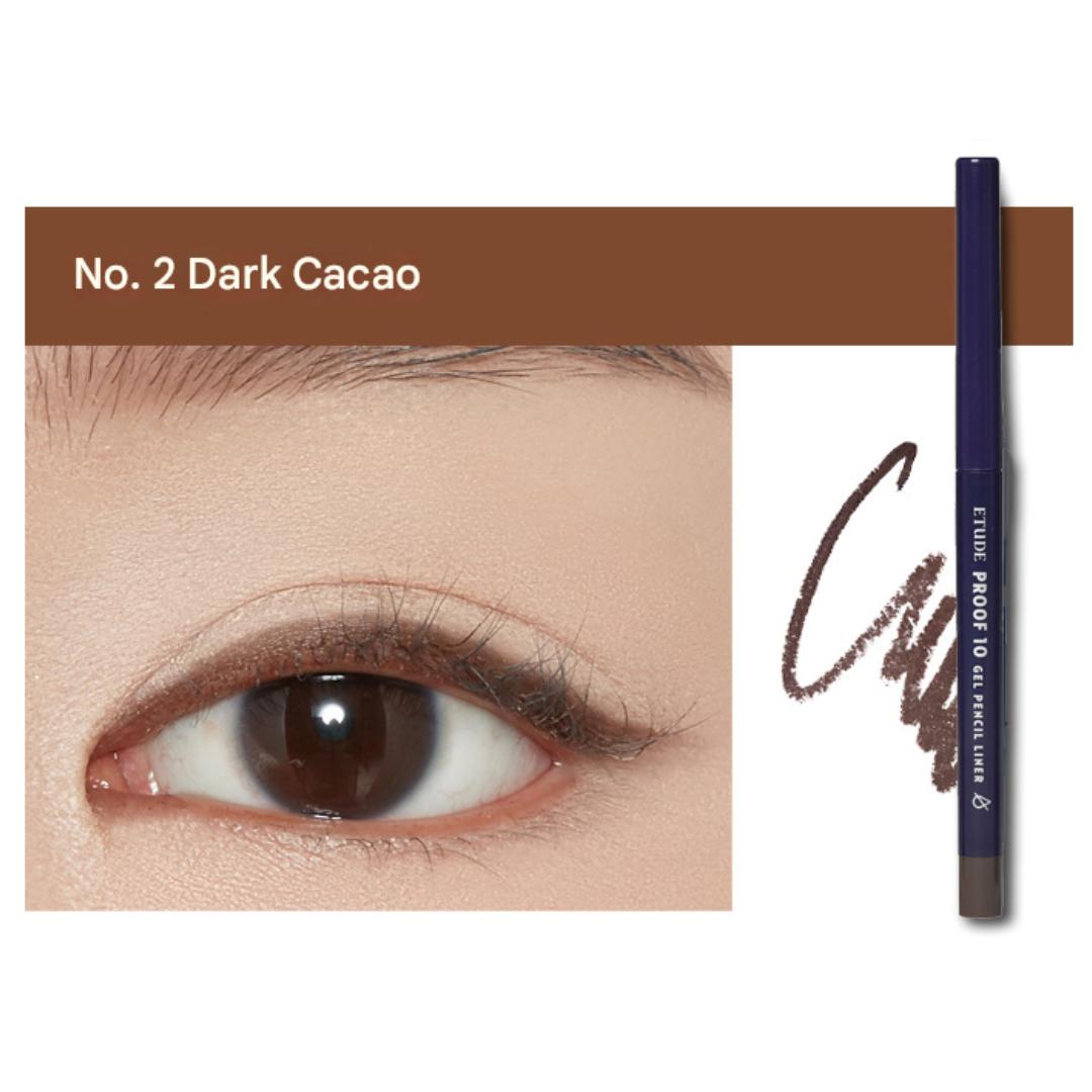 

ETUDE HOUSE Водостойкий карандаш Proof 10 Gel 0,3 г (4 варианта) 02 Dark Cacao