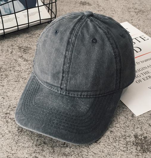 Women Men Cotton Solid Baseball Cap Fashion Snapback Hat Female Outdoor Simple Washed Vintage Visor Casual Cap Hat For Women Men