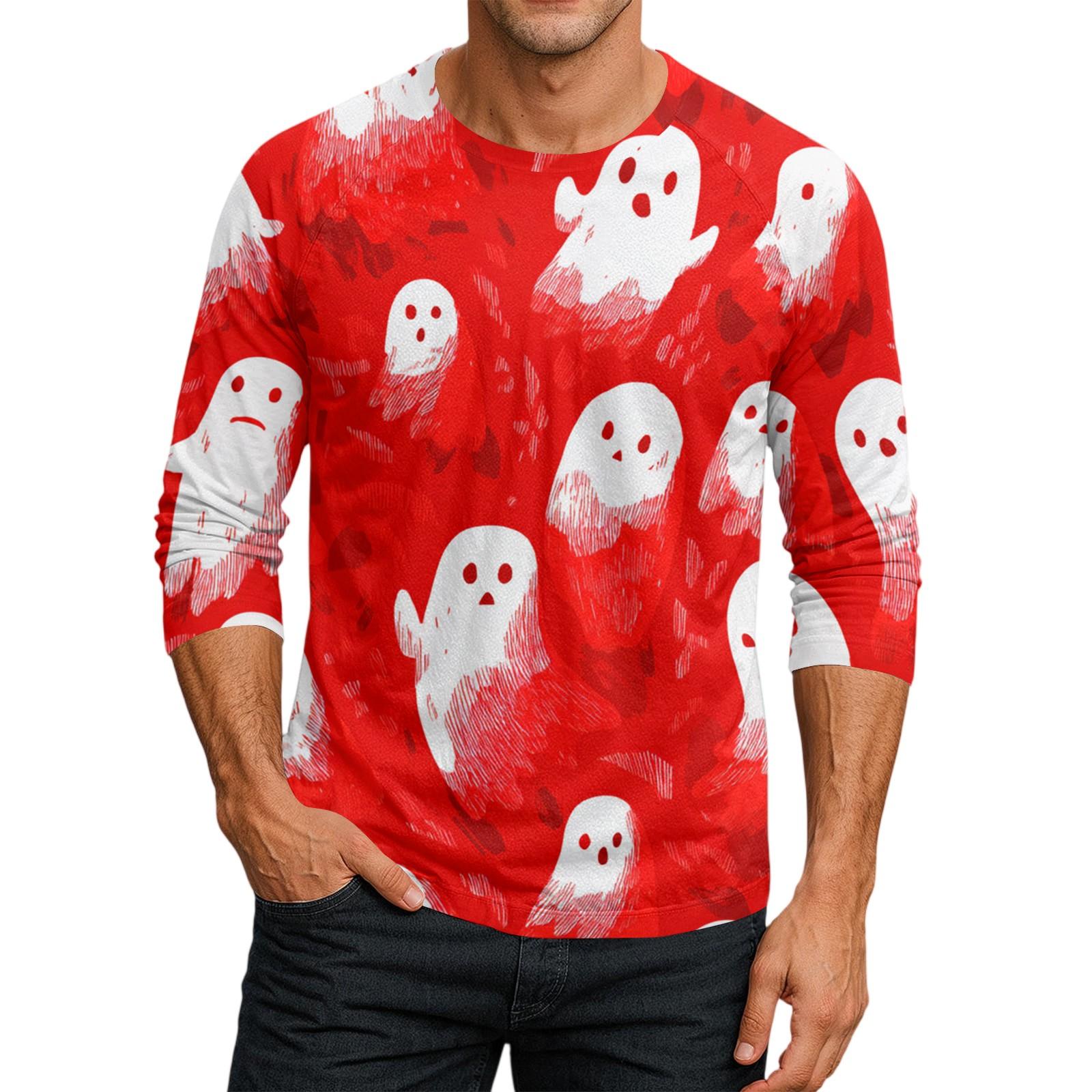 

Men s Round Neck Plunger Sleeve T-Shirt Top XXXL Кіновар