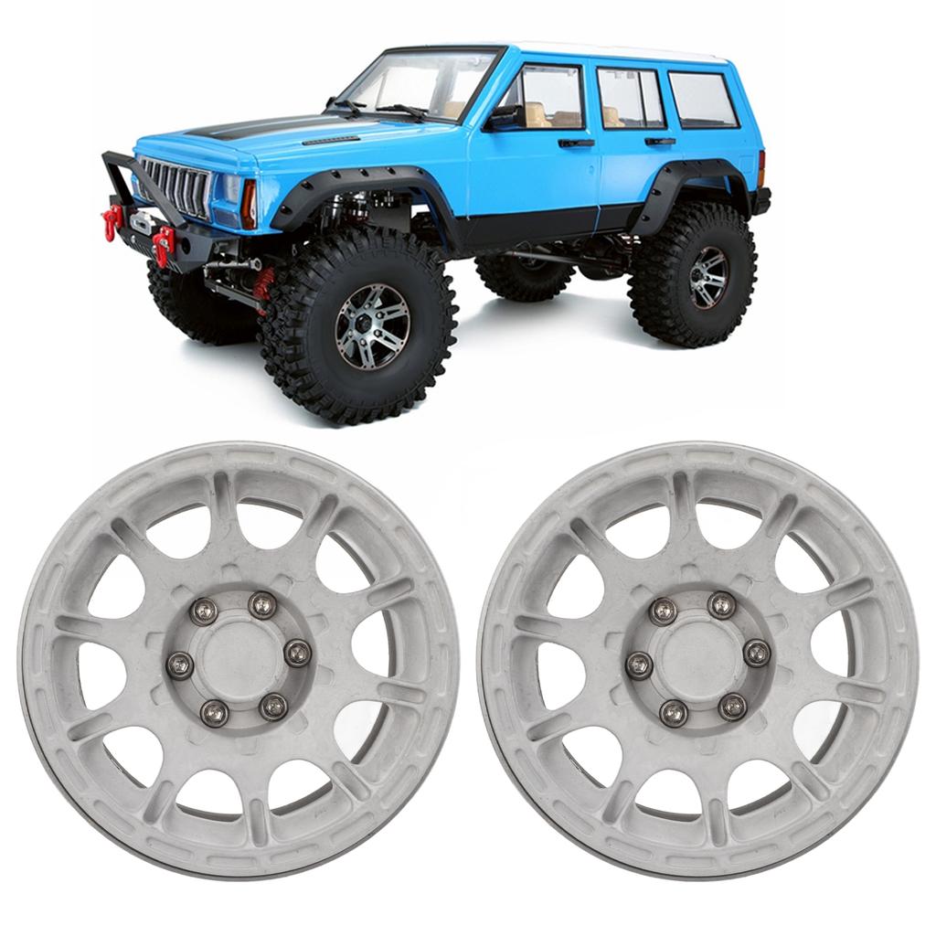 2Pcs 1.9 Inch Wheel Hub Aluminum Alloy Beadlock Wheels Hubs for Scx10 RC Car