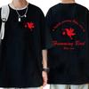 Large Cotton Anime Style Destroyer Bird Double Sided Printed T-shirt Men's Casual Round Neck T-shirt Manga Punk T-shirt Y2K