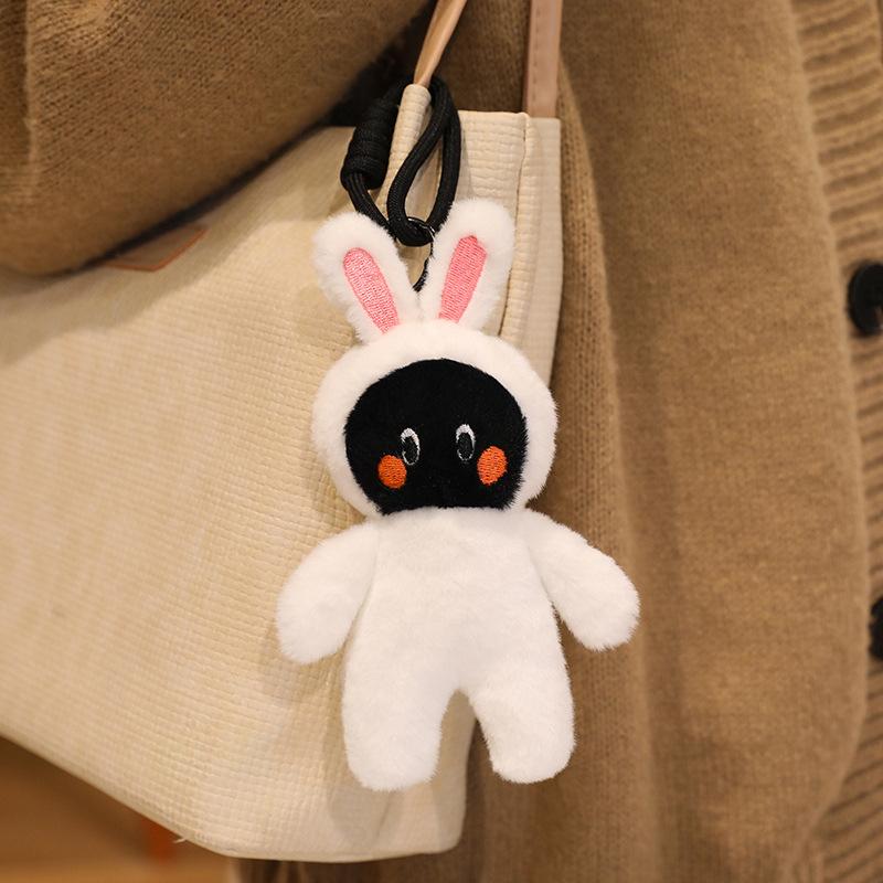 

Cute black egg rabbit doll doll plush toy for girlfriend birthday gift rabbit sleeping pillow doll 15cm【25g】