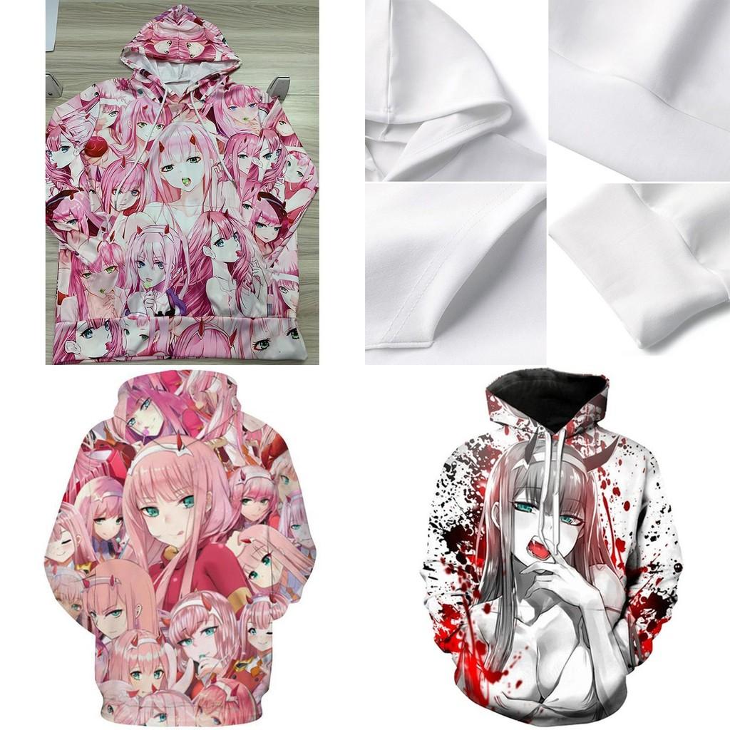 Cozy And Stylish Anime Darling In The Franxx Zero Two Pattern Unisex Hoodie