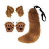 Fox Ears and Tail Set Fox Ear and Long Tail for Holiday Stage Performance