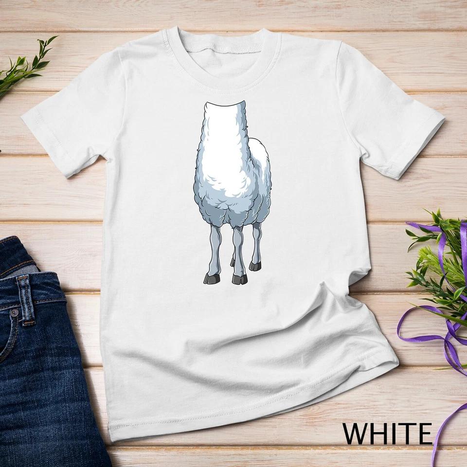 Easy Sheep Costume Sheep Body Headless Sheep Costume Unisex T-shirt 10 M