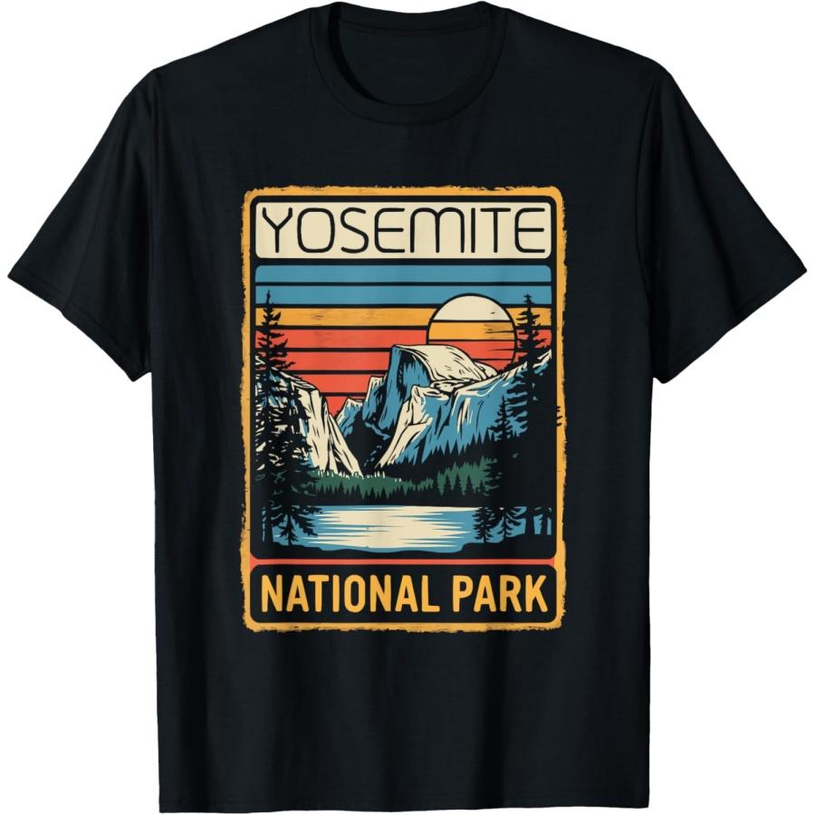 Yosemite National Park Outdoor Mountain Wilderness Adventure T-Shirt XXXXXL чёрный