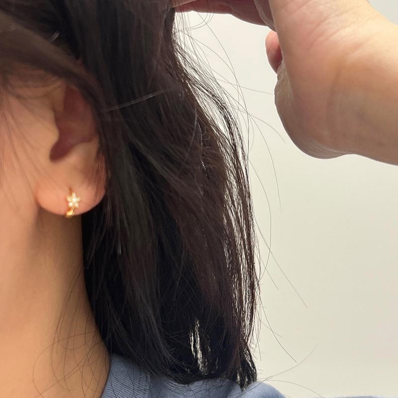 Shining Starry River Earrings: Women's Korean-Style, Everyday Luxury Versatile Design