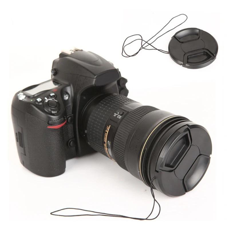Camera Lens Cap with Extra Strong Springs Center Pinch for Filters 43mm 49mm 52mm 55mm 58mm 62mm 67mm 72mm 77mm 82mm 55mm