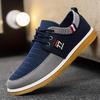 Men's Casual Canvas Shoes, Breathable Wear-resistant Anti-skid Lace-up Shoes for Outdoor, Spring Summer and Autumn