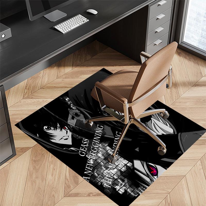 Anime Code Geass Printed Absorbent Washable Carpet,Non-Slip Bathroom Mats,Kitchen Rugs,Living Room Entrance,Camping Picnic Rugs