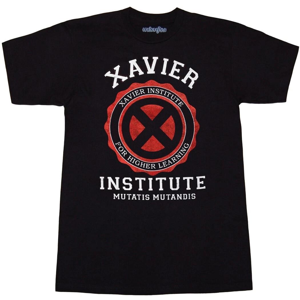 X-Men Xavier Institute 100% Cotton T-shirt Mens Tees Top L
