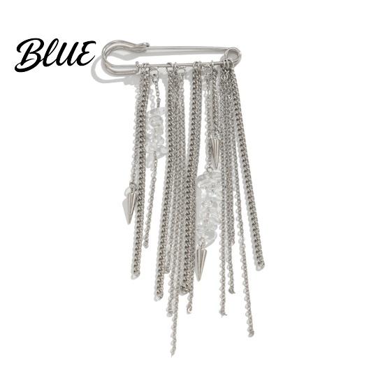 Women Clothing Pin Brooch Safety Link Chain Tassel Sweater Shawl