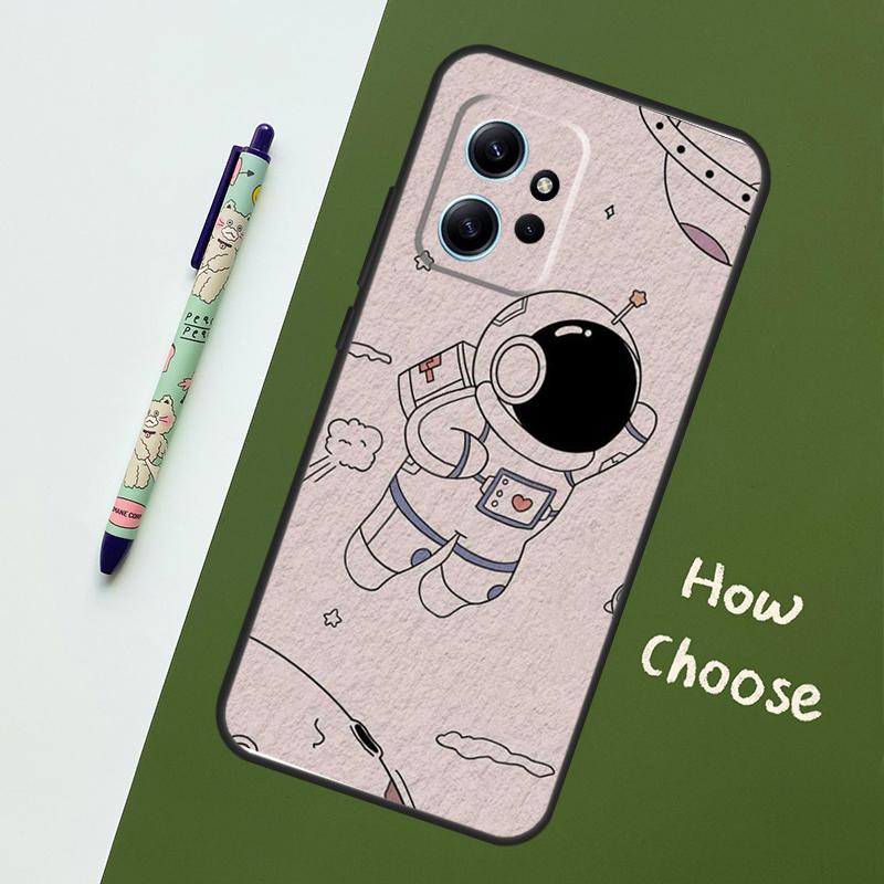 

Cute galaxy Astronaut Case For Xiaomi Redmi Note 13 11 10 12 14 15 Pro Plus Cover For Redmi 15 14C 10C 13C 12C 15C Redmi Note 13 Pro 4G
