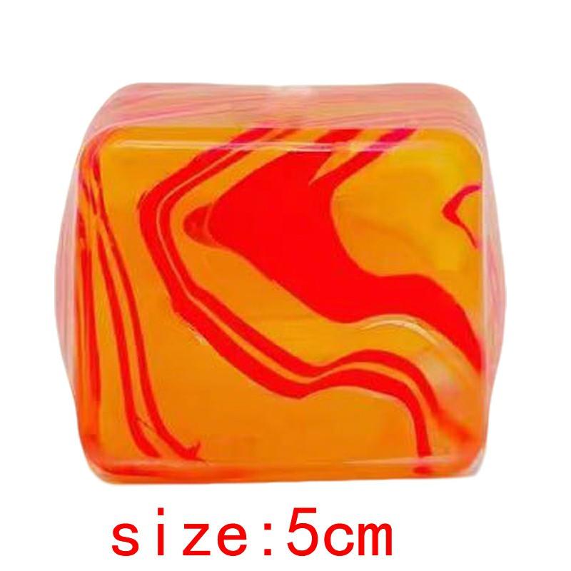 Shiny Ice Skin Maltose Squishy Cube Soft Slow Rebound Fidget Toy Stress Relief Squeeze Sensory Toy Festival Party Gift