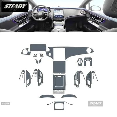 For Mercedes Benz EQE 2022-2023 Car Interior Center Console Transparent TPU Paint Protective Film Anti Scratch Sticker LCD PPF