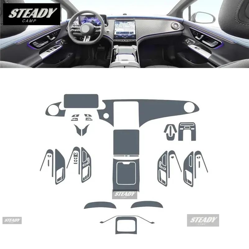 For Mercedes Benz EQE 2022-2023 Car interior Center console transparent TPU Paint protective film Anti scratch sticker LCD PPF
