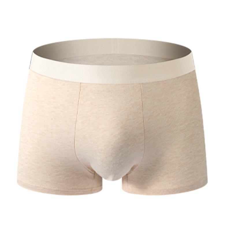 

Мужские боксеры-брифы средней посадки из неокрашенного хлопка с дышащей сетчатой ластовицей 4XL (Recommended 80-90 kg)