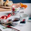 50ml Mini Keramiktopf Milchtasse Kännchen für Sahne oder Soße Schälchen Kaffeekännchen Essig Sushi Soßenbecher mit Griff Küchentischgeschirr