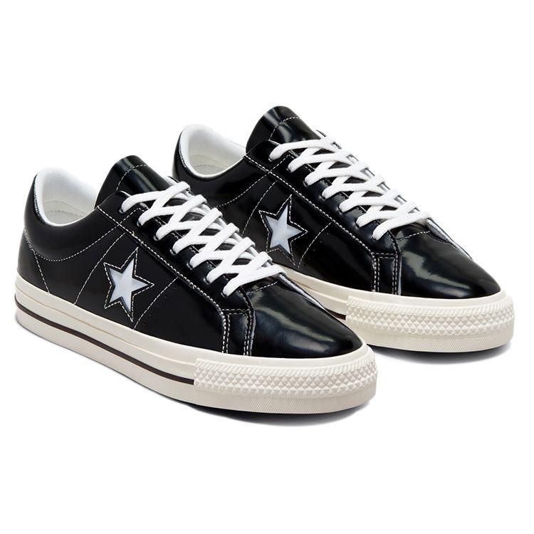 Converse Sneakersy Unisex One Star Low Czarne Lakierowane Egret 171588C