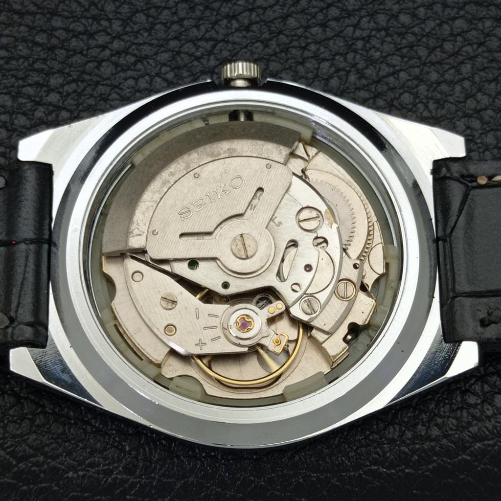 AUTOMATIC SEIKO 5 JAPAN MENS 6309A REFURBISHED BLACK COLOR DIAL WATCH a440210-4 Sk-a440210-1