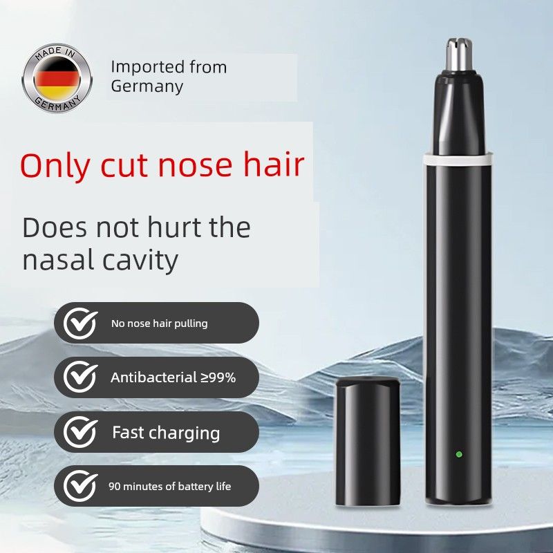 

German Electric Nose Hair Trimmer for Men, Nose Hair Shaving Tool, Rechargeable Nose Hair Trimmer for Men, Women s Scissors Tool Army Green