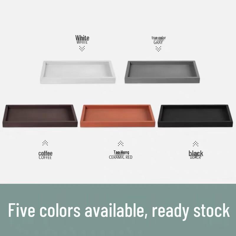 Yuzhuxun HC White Rectangular Cement Planter Tray, 102x44cm