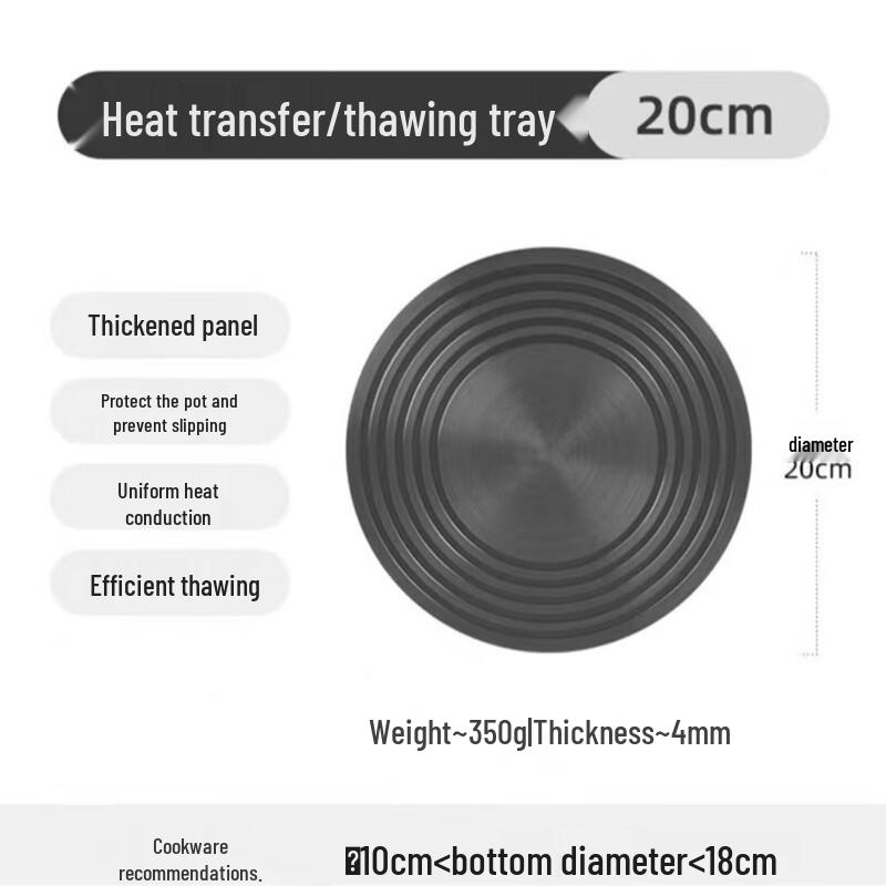 Triangle Dragon 28cm Universal Heat Diffuser & Thawing Plate