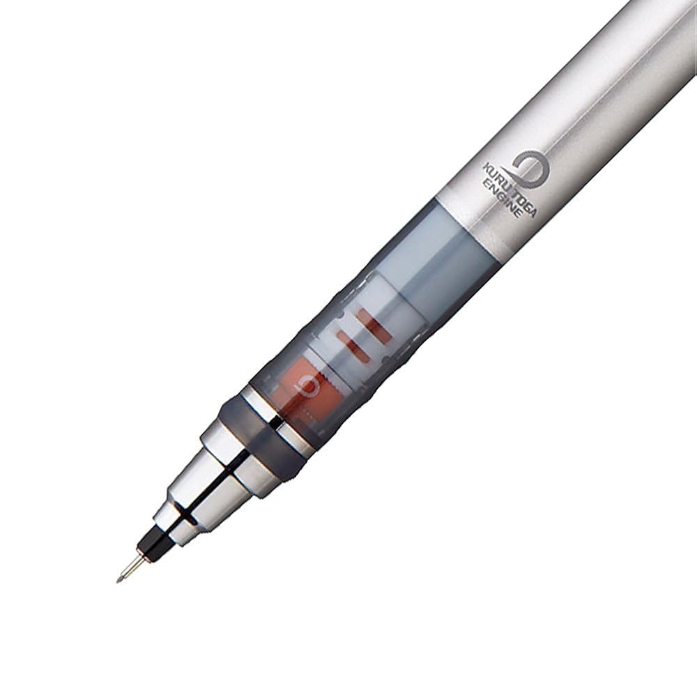 Crayons Mécaniques Mitsubishi Pencil KURUTOGA 0.5mm Argent M54501P.26